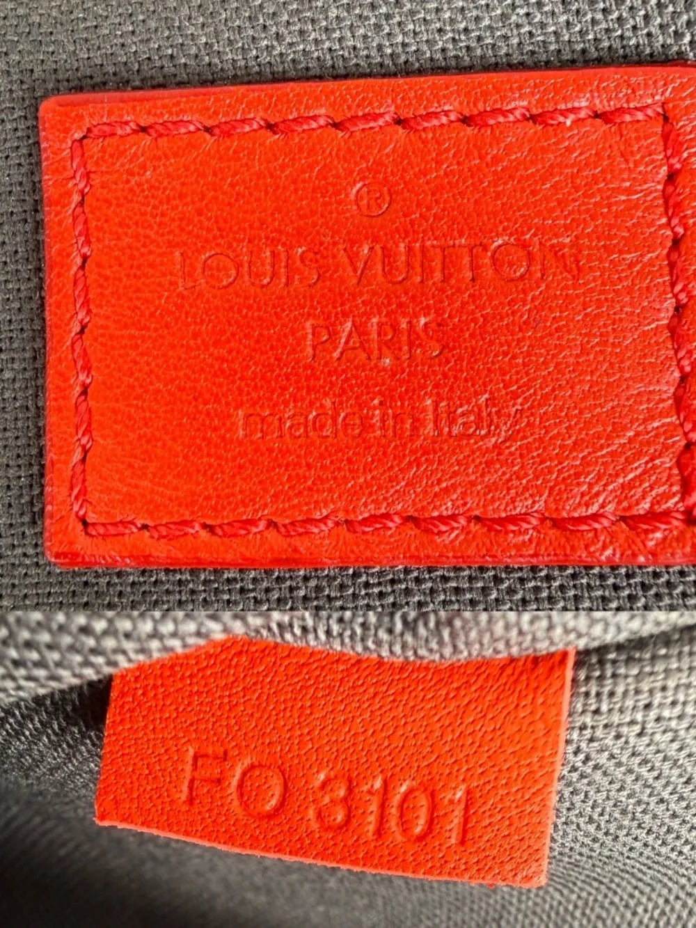 Louis Vuitton Porte Document Voyage Red Damier Infinity Leather Briefcase Bag